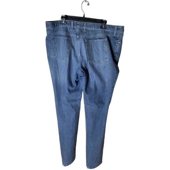 Vintage Eddie Bauer Jeans Womens Plus Size 18 Straight Bootcut Medium Wash Denim - Picture 2 of 11